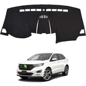 Cartist Dashboard Cover Mat for 2015-2022 2023 2024 2025 2026 Ford Edge Accessories Dash Cover Flannel Dash Mat Sunshade Glare UV Rays Protector