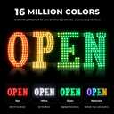 LED Open Signs for Buiness, 48"x16"Large Open Light Up Signs with Remote Controls, Smart App, DIY Editor Colours Sign Flashing Light for Storefront Window Bar Salon Cafes Retail Shops