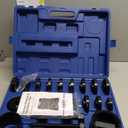 Orion Motor Tech Inner Tie Rod Removal Tool Kit, Inner Tie Rod Tool for Tie Rod Removal and Installation, Master Inner Tie Rod Tool Set with 12 Crowfoot Adapters 1/2 Inch Drive Tube and Tool Case (BK) (Black)