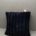 Riverbrook Home Zippered Pillow Cover with Removable Soft Angel Hair Filler, Madison Midnight - Blue, 20 x 20-Inch