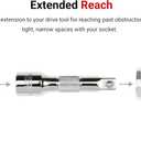 TEKTON 1/4 Inch Drive x 12 Inch Extension | SHA01112
