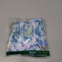 WDIRARA Women's Floral Bikini Set 2 Piece Bandeau Layered Ruffle Swimsuit Strapless Bathing Suit (Large, Blue and White)