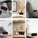 Battery Operated Digital Clock: Cordless Small Alarm Clock for Bedroom Travel - Large Numbers 4 Dimmers for All Ages Red Digits