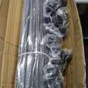 42 Pack Wrought Iron Balusters for Staircase, 1/2" x 44" Hollow Straight Bar Metal Balusters for Decks, Plain Staircase Balusters Spindles with Iron Baluster Shoes, Deck Railing for Stair Deck