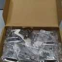 20 Pack (10 Pairs) Polished Chrome Cabinet Hinges for Kitchen Doors, Self-Closing, 1/2 Inch Overlay (Variable), Semi-Concealed Face Frame, Surface Mount Cabinet Hardware