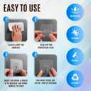 2 x Transparent Wall Hooks for Hanging - Wall Door Stick On /Extra Strong Sticky Hook for Hanging Coat, Clothes, Towel, Keys, Kitchen Utensils and Much More - 22lb(Max) - Pack of 20 (20, Medium Hooks)