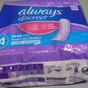 Always Discreet Adult Incontinence Pads for Women, Drier, 4 Drop Long Length, Moderate Absorbency, Pads for Bladder Control Management, Bladder Leaks, & Postpartum Pads, 54ct