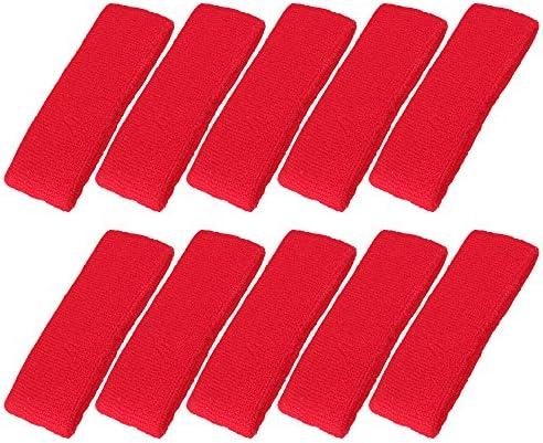Mallofusa ® 10 PCS Sports Basketball Headband/Sweatband Head Sweat Band/Brace Gift Party Outdoor Activities