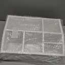 Wood Coffee Station Accessories - Coffee Bar Decor Organizer, Pod Syrup Holder, Condiment Organizer for Countertop (White)