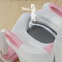 Potty Training Seat with Step Stool Ladder, Potty Training Toilet Seat with Soft Seat Splash Guard, Adjustable Height, 2 in 1 Potty Seats for Toddlers Kids Boys Girls (Pink)