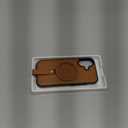 for iPhone 17 Case Leather | iPhone 17 Leather Case with Stand | Compatible with MagSafe with Magnetic Ring Grip Holder (Brown, IP17-6.3inch)