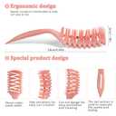 START MAKERS Vented Hair Brush, Detangler Brush for Curly, Thick, and Straight Hair, Dry and Wet Hair Brush for Detangling, Styling, Defining and Shaping, Hair Brush for Women and Men(Pink)
