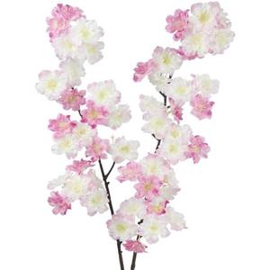 ACRYCS 2 Pcs Artificial Cherry Blossom Flowers Branches Pink Faux Cherry Blossom Long Stem 41" Silk Cherry Blossom Tree Tall Fake Flower Arrangement for Home Wedding Centerpieces Spring Indoor Decor