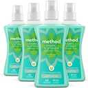method Fabric Softener, Beach Sage, 53.5 fl oz, 45 Loads, 4 pack
Leaves Laundry Freshly Scented and Soft, Reduces Static Cling, 45 Loads per Bottle