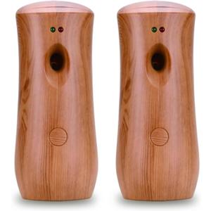 Automatic Air Freshener Spray Dispenser Free Standing or Wall Mounted Automatic Aerosol Spray Dispenser for Home, Indoor, Bathrooms, Offices, Hotels and Commercial Places (Z-03) (Wood-001)