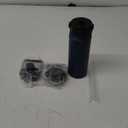 18 oz Insulated Water Bottle Stainless Steel Sport Bottles with 3 Lids, Navy Blue