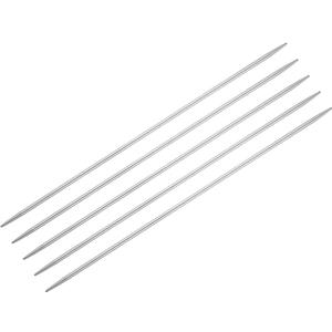 uxcell 5Pcs Knitting Needle 2.25mm Diameter 5.9 Inches Length Stainless Steel Double Pointed Sweater Stitching Needles for Handmade Projects DIY Knitting