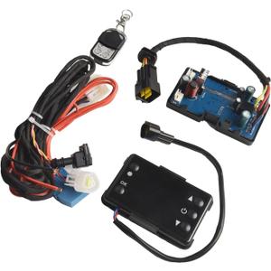 Diesel Air Heater LCD Monitor Switch Control Board Set with Remote Control, 12V/24V Compatible 30-40°C Temperature Range for 2kw/5kw/8kw Car Truck Parking Heater Repair