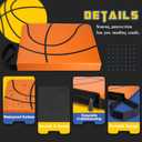 Basketball Card Binder, 9 Pocket Zipper Sports card binder, 720 Double Sided Pocket Waterproof Album, Basketball Cards Display Holder, Expandable, For Gaming Cards, Yugioh, MTG and Other TCG (Orange)