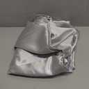 Satin Pillowcase for Hair and Skin, Super Soft Similar to Silk Pillow Cases 4 Pack with Zipper Closure, Cooling Pillowcases for Women Men (Silver, 4 x Queen (20"x30"))