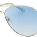 The Fresh Classic Metal Frame Mirror Lens Aviator Sunglasses with Gift Box (28-gold)