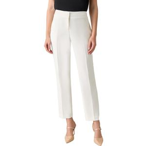 Kasper Women's Stretch Slim-Leg Pant, 16, Vanilla Ice
