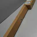 Ivilon Drapery Treatment Window Curtain Rod - Square Design 1 1/8 Rod. 72 to 144 Inch. Black
