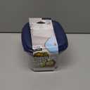 Fit & Fresh Blue Salad Container For Lunch, 4 Cup Adult Salad Lunch Box With Compartments & Ice Pack