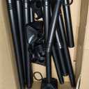 SUNALLY Room Divider Curtain Rod, No Drilling Room Separator for Space Partition Adjustable 4-10ft(H) 28-70inch(W) Heavy Duty Temporary Wall Divider Floor to Ceiling Tension Rod, Black