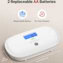 X-Sense Carbon Monoxide Detector, Replaceable Battery Powered CO Alarm with Digital Display, Portable Carbon Monoxide Detector for Travel, XC0C-SR, 1-Pack