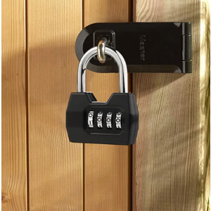 Combination Lock, 4 Digit Padlock, Waterproof Gate Lock for School, Employee, Gym & Sports Locker, Case, Toolbox