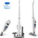 Kenmore DS1030 Cordless Stick Vacuum Lightweight Cleaner 2-Speed Power Suction LED Headlight 2-in-1 Handheld for Hardwood Floor, Carpet & Pet Hair, White