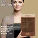 Nylon Brown Hair Ties - No Damage,Strong Soft Cotton Hair Bands Accessories for Thick Hair 100PCS Ponytail Holders for Women Girls