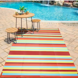 Outdoor Patio Rug Colorful