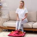 Gintao Electric Heated Foot Warmers for Men and Women,Foot Heating Pad Electric with Fast Heating Technology,Heating Pad Feet Warmer Auto Shut Off with 3 Temperature Setting,2220 inches,Red