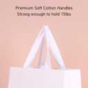 6pcs 21.7x6.1x15.7" (4) Extra Large Size, White Paper Bags, Giant Jumbo Huge XL Thick Sturdy Durable Gift bags