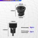 SCUARI 6PCS Car Engine Oil Drain Plug,Car Accessories,Automotive Replacement Engine Oil Drain Plugs with Removal Tool,Automotive Tools,Compatible with A3 A4 A5 A6 S3 Q7,Replacement OEM#06L103801