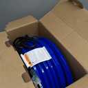 50FT Heated Water Hose for RV, Heated Drinking Water Hose with Thermostat, Lead and BPA Free, 1/ 2" Inner Diameter, Temperatures Down to -40°F Self-Regulating, Blue Appearance