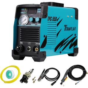TPC-55D Plasma Cutter, 55Amp Touch Arc Plasma Cutting Machine with 110V/220V Dual Volatage High Frequency IGBT Inverter Clean Cut