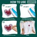 Romance Girlie Heart Patch, Size 3 Inches Iron On Bookish Embroidery Patches for Hats Clothes Backpacks Jeans, DIY Sew On Patches, Fabric Patches, Romance Reading Patches, Gift for Women Girl