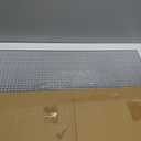HVAC Premium 10'' x 30'' Cube Core Eggcrate Return Air Filter Grille for 1'' Filter - Aluminum - White [Outer Dimensions: 12.5'' x 32.5]