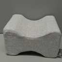 BlissTrends Memory Foam Knee Pillow, Knee Pillow for Side Sleepers, Leg Pillows for Sleeping Blood Circulation, Elevation Pillow for Spine Aligning, Sciatica, Back, Hip, Knee, Ankle Pain, Grey (Large)