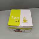 HIWARE 1000ml Glass Teapot with Removable Infuser, Stovetop Safe Tea Kettle, Blooming and Loose Leaf Tea Maker Set (33 oz)