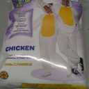 Rubies Chicken Comfywear Hooded Jumpsuit for Adults, Unisex L/XL