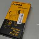 FANHAO Upgraded Garden Hose Nozzle Sprayer, 100% Heavy Duty Metal Handheld Water Nozzle High Pressure in 4 Spraying Modes for Watering Plants and Lawn, Car Washing, Patio and Pet