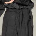 QINSEN Womens Sexy Square Neck Long Sleeve Full Length Leggings Bodycon Stretch Jumpsuit (XL, Black)