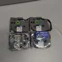 TZe-241 TZe241 Replacement for Brother P Touch Label Tape TZe TZ Tape 18mm 0.7 Inch Laminated White Label Maker Tape, Compatible with Brother PT-D400 PT-D410 PT-D600 PT-D610BT, 3/4 Inch, 4-Pack (Black on White)