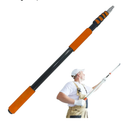 Telescoping Extension Pole, Reach to 26FT Telescoping Pole Multi-Purpose 5-20FT Lightweight, Sturdy with Universal Twist-on Metal Tip Extendable for Dusting Painting Window Cleaning