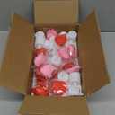 Happy Birthday Decorations for Women Men Girls Luminary Bags with Light Up Sign Letters 2000PC Rose Petals and Candles Set, Happy Birthday Banner for Door Room Party Decorations, Surprise Gifts Banner