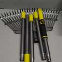 Garden Leaf Rakes, 6FT Rake for Lawns Heavy Duty 25 Metal Tines 18.5 inch Wide, Adjustable Steel Handle, Rakes for Leaves, Gathering Shrub, Grass, Yard